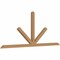 Ekena Millwork Saratoga Timber Gable Bracket, Western Red Cedar, 108"W x 45"H x 3 1/2"D x 3 1/2"F, 10/12 Pitch GBW108X45X0404SAR00SWR - alternate 4